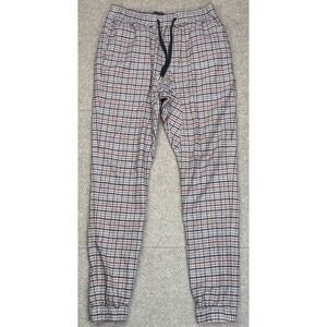 Zanerobe Men's Plaid Drawstring‎ Waist Joggers Size 34